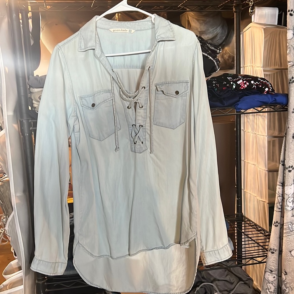 Denim Long Shirt